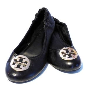 Tory Burch Minnie Travel Leather Ballet Flats